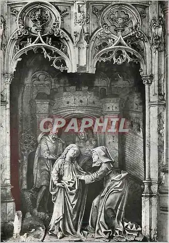 Cartes postales moderne Bourg en Bresse (Ain) Eglise de Brou (debut XVIe S) Retable des Sept Joies La Visitation