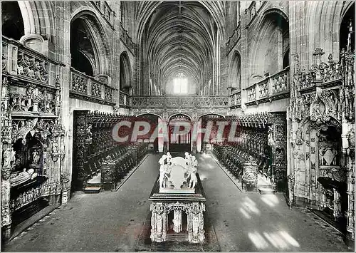 Moderne Karte Bourg en Bresse (Ain) Eglise de Brou (debut XVIe S) Le Choeur la Nef le Tombeau