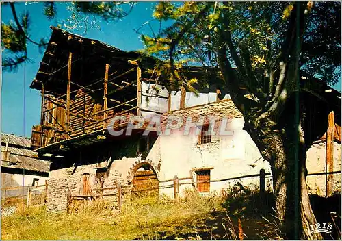 Moderne Karte Le Queyras (Hautes Alpes) Maison du XVIIIe siecle a Saint Veran