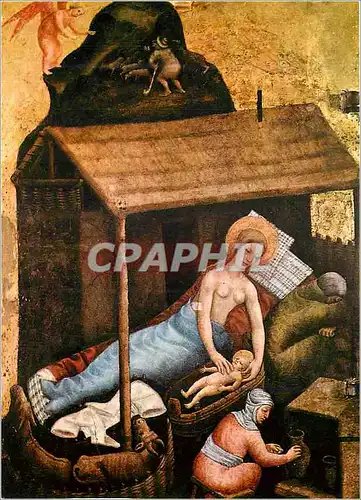 Cartes postales moderne Altar Von Schloss Tirol 1370 Geburt Christi