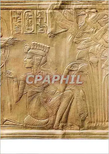 Cartes postales moderne Toutankhamon (premiere serie) Ankhesenamon a la chasse au canard Egypte