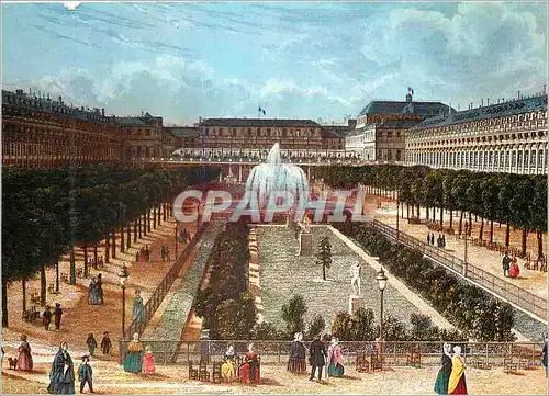 Cartes postales moderne Paris du Temps Jadis Les jardins du Palais Royal