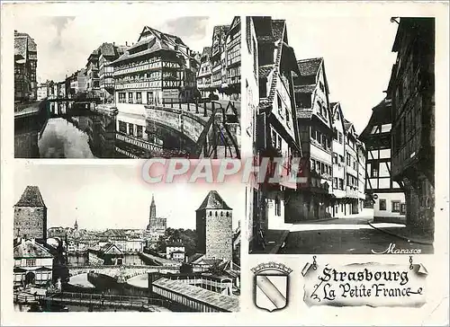 Moderne Karte Strasbourg Le Bain aux Plantes Les Ponts Couverts La Petite France