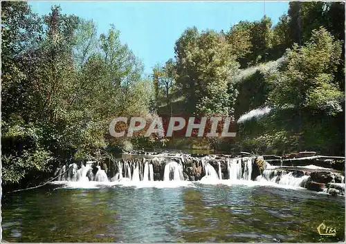 Moderne Karte Bagnols les Bains (Lozere) Le Barrage sur le Lot