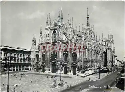 Moderne Karte Milano Il Duomo