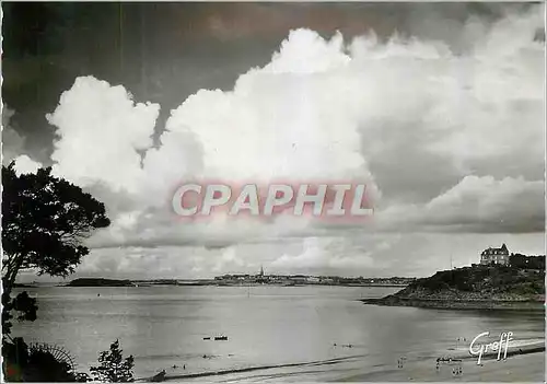 Cartes postales moderne Dinard (I et V) La plage et vue generale sur St Malo