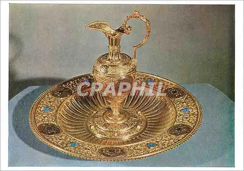 Moderne Karte Wien Kunsthistorisches Museum the christening font and vessel Bassin et burette pour l'eau bapti