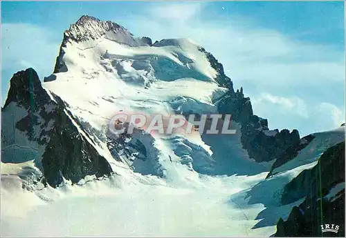 Cartes postales moderne Hautes Alpes La face nord des Ecrins le dome et le col des Ecrins