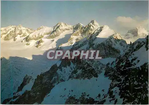 Cartes postales moderne Massif de l'Oisans Neiges Cordier L'Arete des Cineastes vue du Glacier Blanc