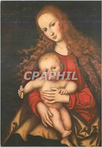 Moderne Karte Cranach (1472 1553) La Vierge avec l'Enfant Basel Kunstmuseum