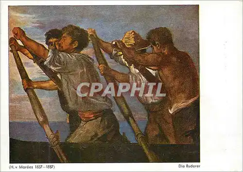Cartes postales moderne Mares 1837 1887 Die Ruderer Nach dem Farbigen