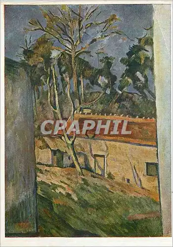 Cartes postales moderne Musee du Louvre Cezanne Cour de Village
