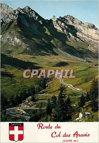 Cartes postales moderne Route du Col des Aravis (1500 m) et L'Etale