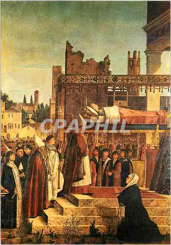 Cartes postales moderne Vittore Carpaccio Funerailles de Sainte Nrsule Venise de l'Academie (Italie