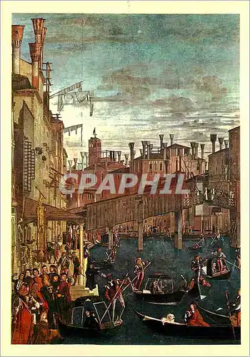 Cartes postales moderne Vittore Carpaccio (Venezia Circa 1465 1526) Miracolo della Reliquia della Santa Croce (part)