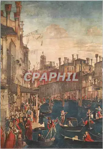 Cartes postales moderne Venezia Gallerie dell'Accademia Carpaccio (1425) Le Miracle de la Croix