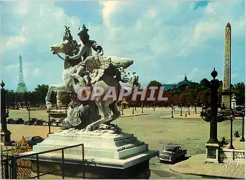 Cartes postales moderne Paris Couleurs et Lumiere de France Le Mercure de Coysevox et la Place de la Concorde