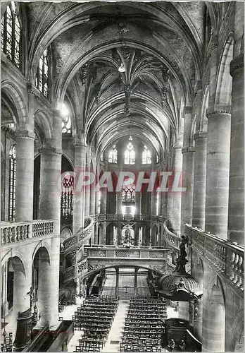 Cartes postales moderne Paris Le Jube de l'Eglise Saint Etienne du Mont Vue Generale de la Nef et du Choeur