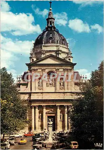 Moderne Karte Paris L'Eglise de la Sorbonne