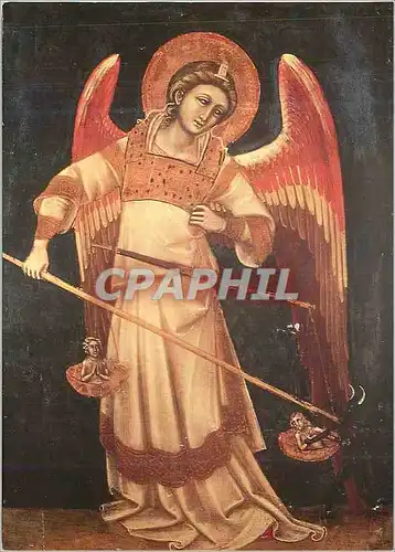 Cartes postales moderne Guariento R (um 1370) Michel mit der Waage Paduo