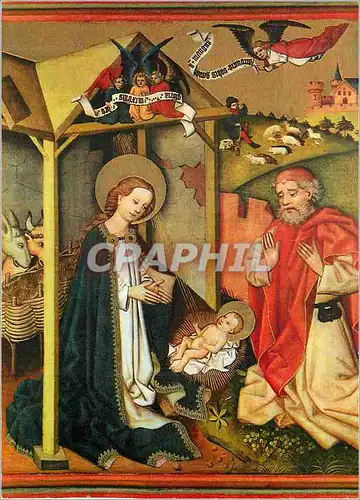 Cartes postales moderne Augustinermuseum Freiburg La Nativite Die Geburt Christi (Vers 1470)