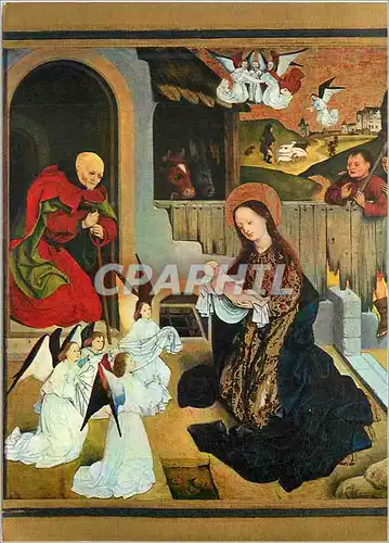 Cartes postales moderne Wien La Nativite die Geburt Christi Meister des Schottenstiftes 15jh
