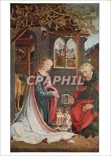 Moderne Karte Christi Geburt Predella Meister des Altares Von Gampern (um 1500) Nativite Predelle
