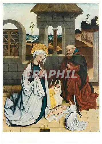 Cartes postales moderne Geburt Christi Tiefenbrann Pfarrkirche Hochaltar Von Hans Schuchlin 1469