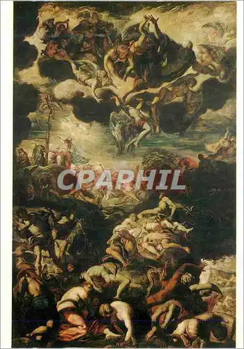 Cartes postales moderne Venezia Scuola Grande di San Rocco Le Miracle du Serpent de Bronze