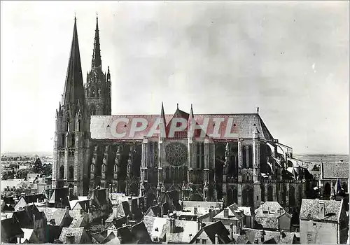 Cartes postales moderne Chartres (Eure et Loir) La Cathedrale (Cote Sud)