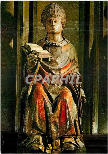 Cartes postales moderne Paris Eglise Saint Germain L'Auxerrois Statue en bois Polychrome