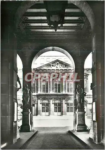 Moderne Karte Paris Bibliotheque Nationale Entree Vue sur la Cour Interieure