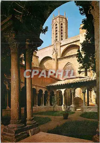 Cartes postales moderne Aix en Provence La Cite du Roy Rene La Clocher de la Cathedrale St Sauveur
