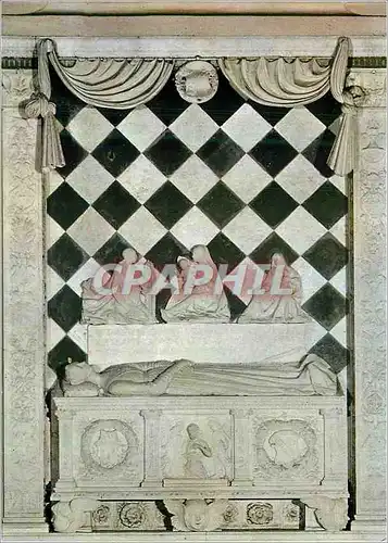 Moderne Karte Bergamo Cappella Colleoni Tombe de Medea Colleoni Ouvre de G A Amadeo