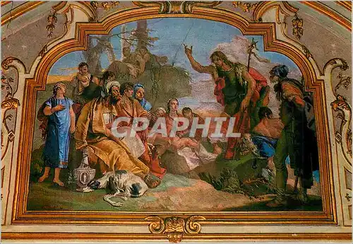 Moderne Karte Bergamo Cappella Colleoni Affresco di G E Tiepolo (1732 1733)