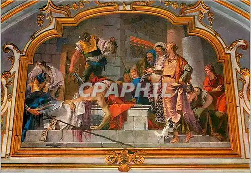 Cartes postales moderne Bergamo Chapelle Colleoni Fresque de G B Tiepolo (1732 1733) Decapitation de S Giovanni Battista