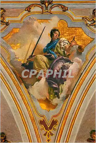 Cartes postales moderne Bergamo Chapelle Colleoni Fresque de G B Tiepolo (1732 1733) La Justice