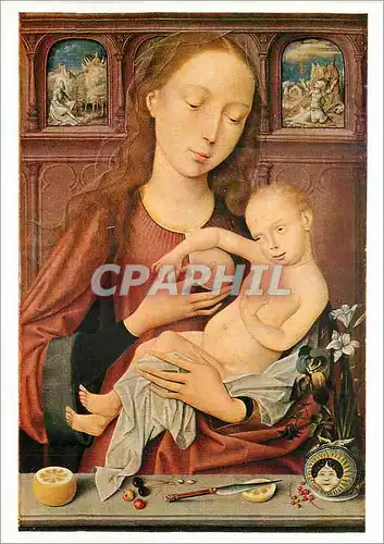 Cartes postales moderne Basel Kunstmuseum Niderlandischer Meister um 1500 La Vierge et l'Enfant