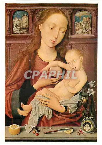 Moderne Karte Basel Kunstmuseum Niderlandischer Meister um 1500 La Vierge et l'Enfant