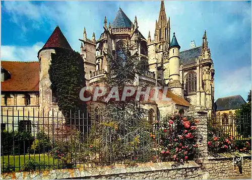 Cartes postales moderne Senlis (Oise) Couleurs et Lumiere de France Abside de la Cathedrale Notre Dame