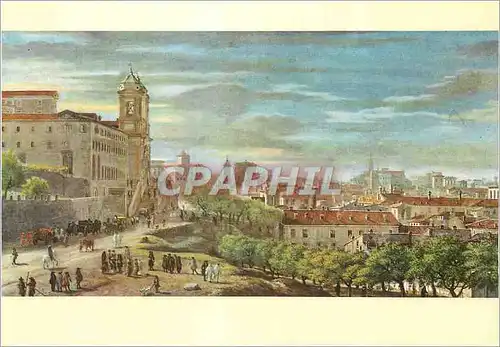 Cartes postales moderne Rome Vue de la Trinite des Monts Vanvitelli (1653 1736)