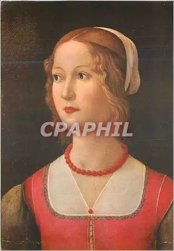 Cartes postales moderne Ghirlandaio (1449 1494) Portrait d'une Jeune Femme