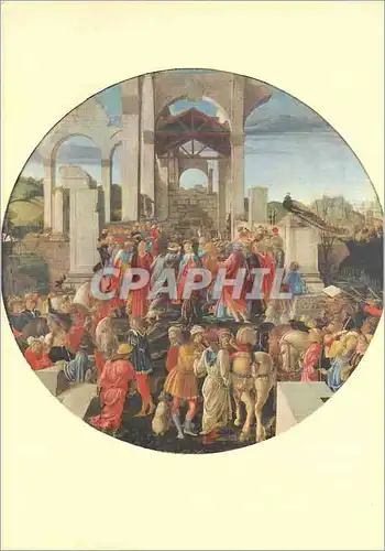 Cartes postales moderne London National Gallery Botticelli (1444 1510) Adoration des Mages