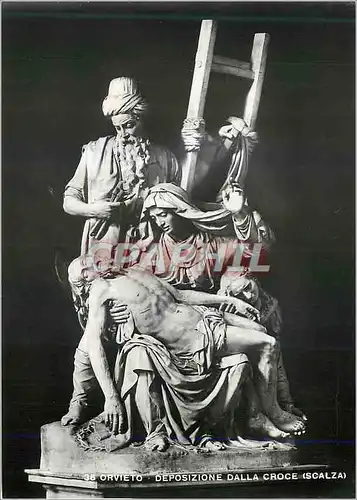 Cartes postales moderne Orvieto Deposizione della Croce (scalza)