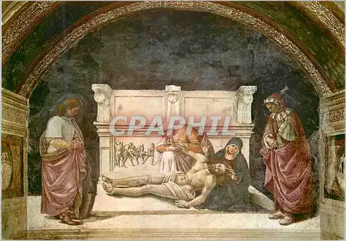 Cartes postales moderne Orvieto Interieur Dome Detail Deposition Luca Signorelli 1500