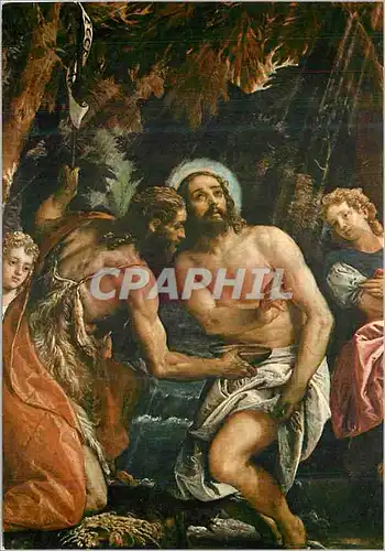 Cartes postales moderne Milano Pinacoteca di Brera Le Bapteme de Jesus (detail)