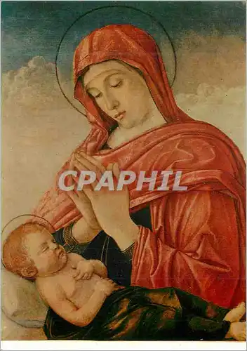 Cartes postales moderne Verona Museo Di Castelvecchio Giovanni Bellini Vierge en Adoration