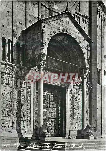 Cartes postales moderne Verona Basilique de S Zeno Portal
