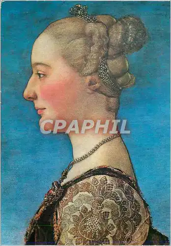 Moderne Karte Firenze Galleria Uffizi Portrait de Dame