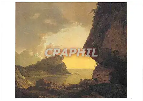 Moderne Karte Grand Palais Joseph Wright of Derby 1734 1797 Coucher du Soleil sur la Cote Napolitaine